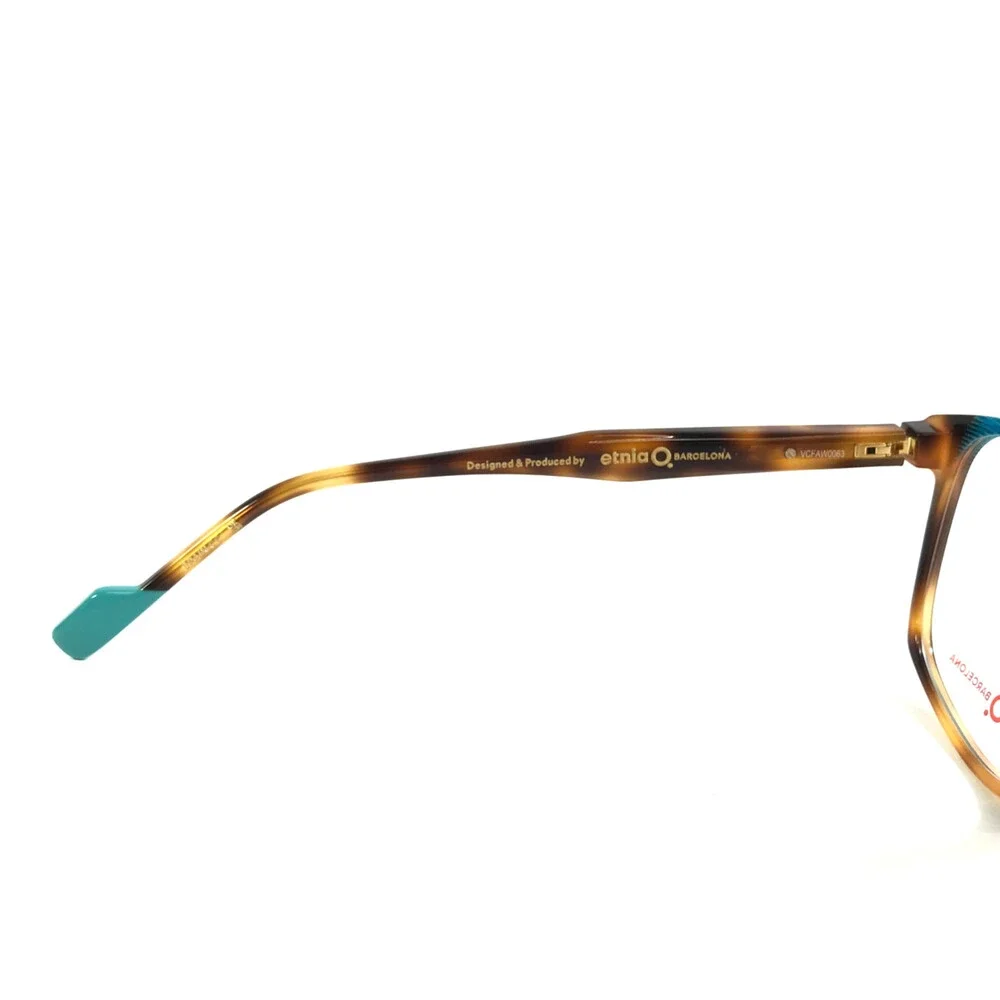 Etnia Barcelona Eyeglasses Frame VREELAND HVTQ Havana Turquoise Square 53-16-138